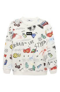 Хлопковый свитшот MSGM kids