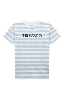 Хлопковая футболка Trussardi junior