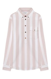 Хлопковая рубашка Brunello Cucinelli