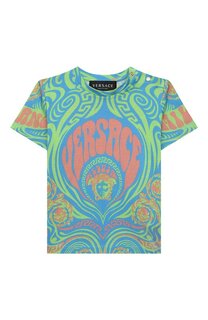 Хлопковая футболка Versace