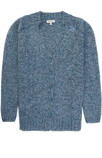 Вязаный кардиган с V-образным вырезом и декором Twinset