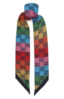 Шелковый шарф-бандо Gucci