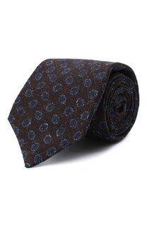 Галстук из шерсти и шелка Kiton