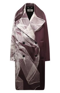 Пальто из хлопка и шелка Dries Van Noten