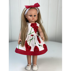 Куклы и одежда для кукол Lamagik S.L. Кукла Нэни блондинка в платье Вишенка 33 см
