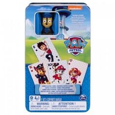 Настольные игры Щенячий патруль (Paw Patrol) Настольная карточная игра в металлической коробке