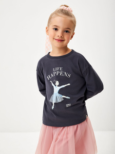 Лонгслив с принтом для девочек Sela