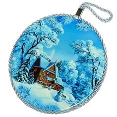 Подставка под горячее, керамика, 16 см, Зима, Y4-7368