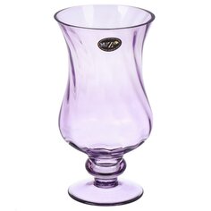 Ваза стекло, настольная, 27 см, Muza, Elegia lavender, 380-812