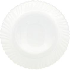 Тарелка десертная Кулинарк белая спираль 19,5 см