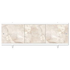 Панели и экраны для ванн экран под ванну МЕТАКАМ Монолит-М 148см мрамор бежевый