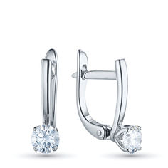 Серьги из белого золота э4712сг06220203_white ЭПЛ Даймонд
