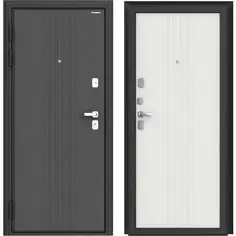 Дверь входная металлическая Премиум Лира 89x205 см левая белый Doorhan