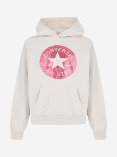 Худи для девочек Converse Chuck Patch Shine, Бежевый