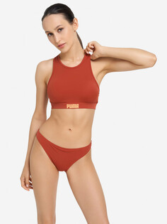 Плавки женские PUMA Classic Bikini Bottom, Коричневый