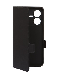 Чехол DF для Vivo Y22 Black vFlip-18