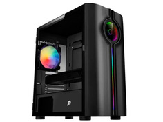 Корпус 1stPlayer Infinite Space IS3 mATX без БП Black IS3-BK-1F2