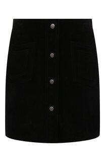 Замшевая юбка Saint Laurent