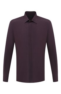 Сорочка из шелка и хлопка Zegna