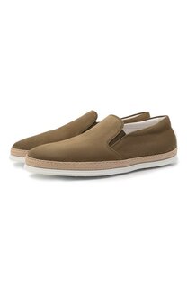 Замшевые слипоны Gomma Rafia Tod’s