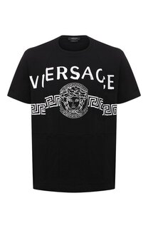 Хлопковая футболка Versace