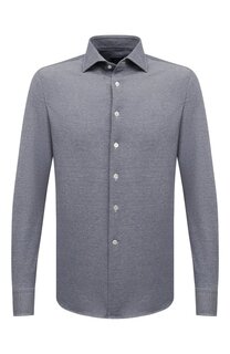 Рубашка из хлопка и льна Alessandro Gherardi