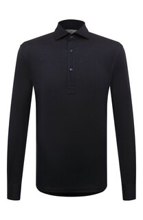 Поло из шелка и хлопка Brunello Cucinelli