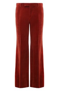 Брюки из хлопка и льна Gucci