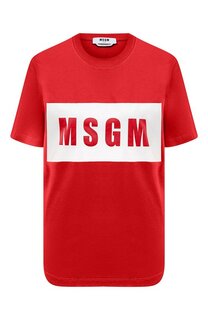 Хлопковая футболка MSGM