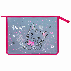Папка для бумаг ЮНЛАНДИЯ Папка для тетрадей Meow