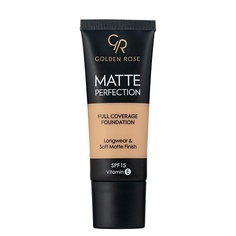 Тональное средство GOLDEN ROSE Тональный крем Matte Perfection Full Coverage FOUNDATION