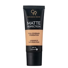 Тональное средство GOLDEN ROSE Тональный крем Matte Perfection Full Coverage FOUNDATION