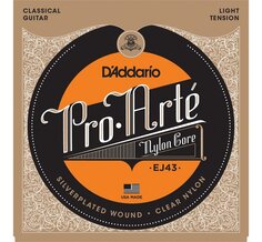 D&#039;ADDARIO EJ43 PRO-ARTE NYLON, LIGHT TENSION струны для классической гитары, легкое натяжение D'addario