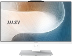 Моноблок 23.8 MSI Modern AM242P 12M-470XRU i5-1240P/16GB/1TB HDD/256GB SSD/Iris Xe Graphics/noOS/GbitEth/WiFi/BT/клавиатура/мышь/Cam/белый
