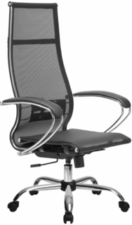 Кресло офисное Metta 7(MPRU) подл.131/осн.003, чёрное Метта