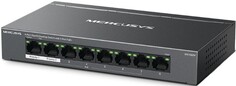 Коммутатор неуправляемый Mercusys MS108GP 8-Port Gigabit Desktop Switch with 7-Port PoE+ PORT: 7*Gigabit PoE+ Ports, 1*Gigabit Non-PoE Ports SPEC: Com