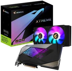 Видеокарта PCI-E GIGABYTE GeForce RTX 4070 Ti XTREME WATERFORCE (GV-N407TAORUSX W-12GD) 12GB GDDR6X 192bit 5nm 2310/21000MHz HDMI/3*DP