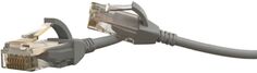 Кабель патч-корд U/UTP 6 кат. 3м Hyperline PC-LPT-UTP-RJ45-RJ45-C6-3M-LSZH-GY (100% Fluke Component Tested), 28AWG, LSZH, 3 м, серый