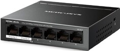 Коммутатор неуправляемый Mercusys MS106LP 6-Port 10/100 Mbps Desktop Switch with 4-Port PoE+ PORT: 4*10/100 Mbps PoE+ Ports, 2*10/100 Mbps Non-PoE Por