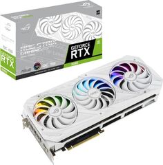 Видеокарта PCI-E ASUS GeForce RTX 3080 ROG STRIX WHITE OC (ROG-STRIX-RTX3080-O10G-WHITE-V2) (УЦЕНЕНН