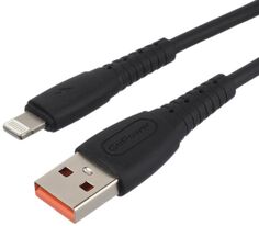 Кабель интерфейсный GoPower GP07L 00-00022798 USB (m)-Lightning (m) 2.4A силикон черный (1/200/800)