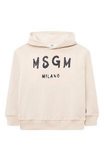 Хлопковое худи MSGM kids