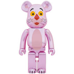 Фигура Bearbrick Medicom Toy The Pink Panther Chrome 1000%