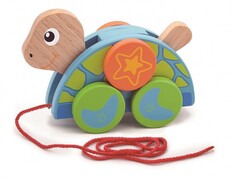 Каталки-игрушки Каталка-игрушка Viga на веревочке Черепаха