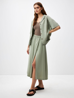 Юбка миди с разрезом