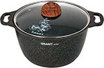 Кастрюля Kukmara Granit ultra (кго82а) 8 л, со стекл. крышкой