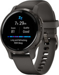 Спортивные часы Garmin Venu 2S Dark gray with gray frame (010-02429-10)