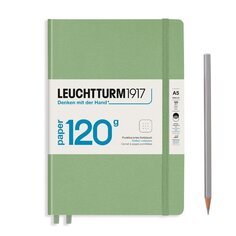 Блокнот Leuchtturm Edition А5, в точку, пастельный зеленый, 203 страниц, твердая обложка