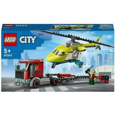 Конструктор Lego City 60343 Грузовик для спасательного вертолета