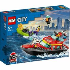 Конструктор Lego City 60373 Пожарно-спасательная лодка